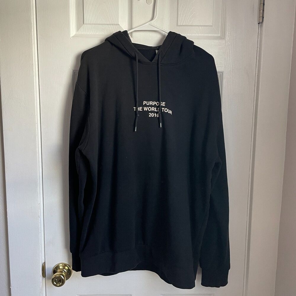 Black "Purpose The World Tour 2016" Hoodie